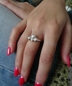 Silver skull ring