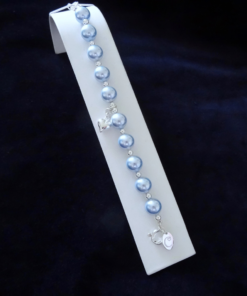 Blue pearl bracelet
