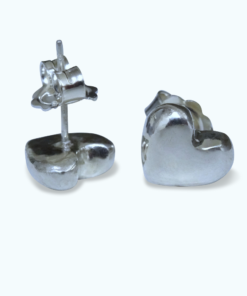 Heart post earrings
