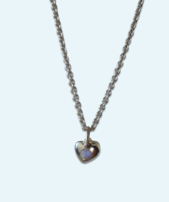 Jewelled heart necklace