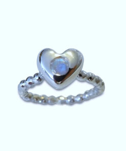 jewelled heart ring