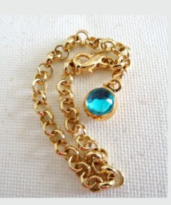 Chunky Gold Charm Bracelet