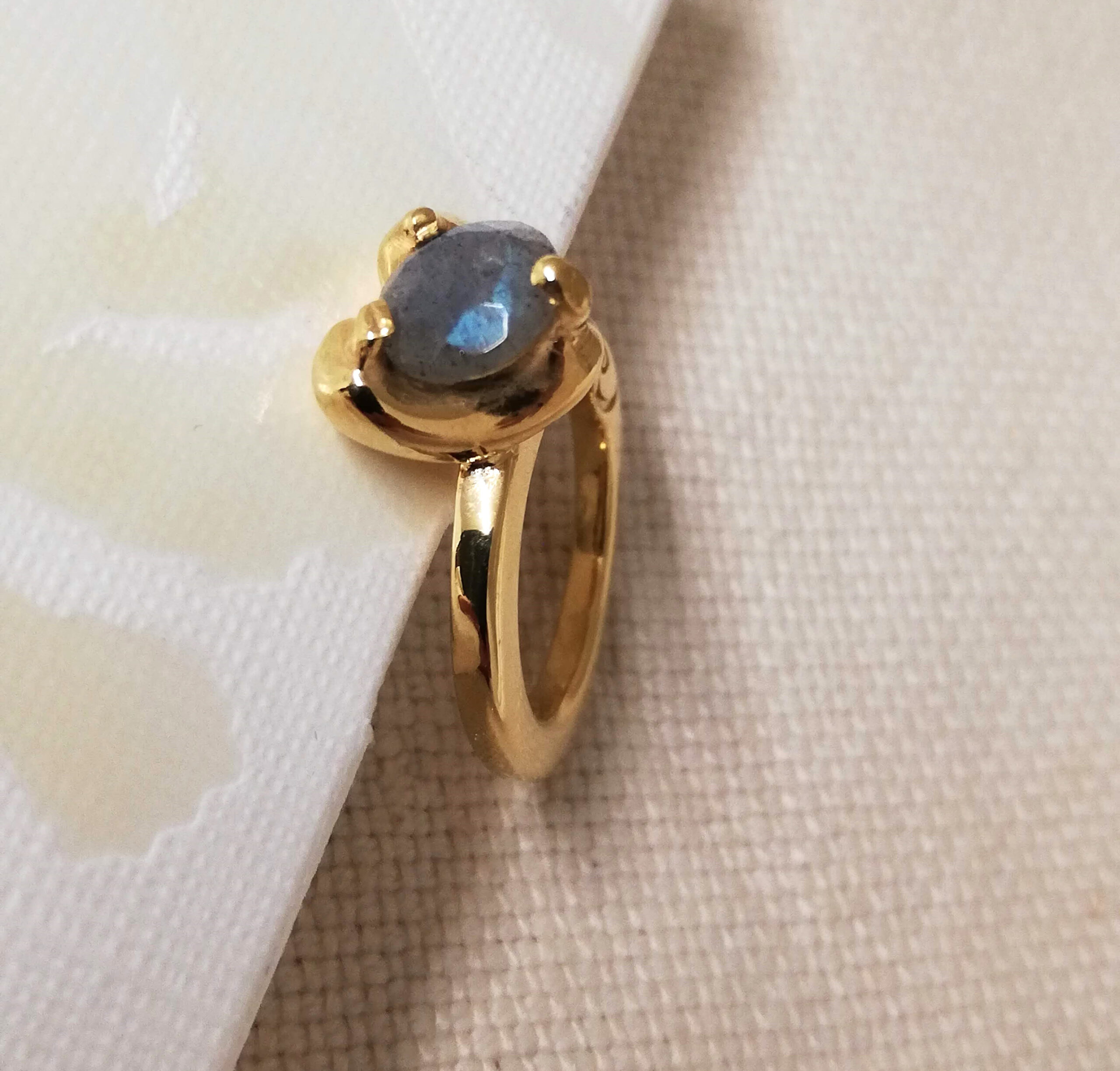 Gold Heart Ring - Image 3
